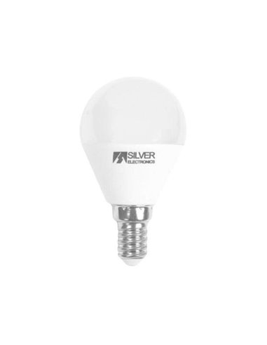 Spherical LED Light Bulb Silver Electronics ESFERICA 960714 E14 7W