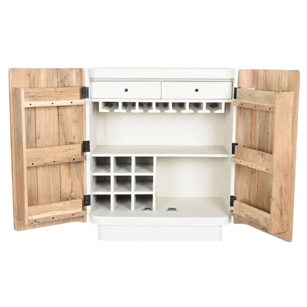 Подставка под бутылки Home ESPRIT Белый Натуральный 85 x 50 x 100 cm