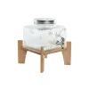 Водный дозатор Home ESPRIT Прозрачный Натуральный Бамбук Стеклянный 3,5 L 19 x 19 x 16 cm