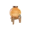 Vandens aparatas Home ESPRIT Oranžinė Bambukas Stiklas 5 L 24 x 17,5 x 24 cm
