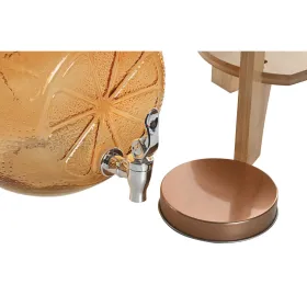 Vesiautomaatti Home ESPRIT Oranssi Bambu Kristalli 5 L 24 x 17,5 x 24 cm
