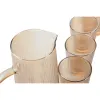 Kannu- ja mukisetti Home ESPRIT Meripihka Borosilikaattilasi 1,25 L