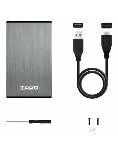 Hard drive case TooQ TQE-2527G 2,5" SATA USB 3.0