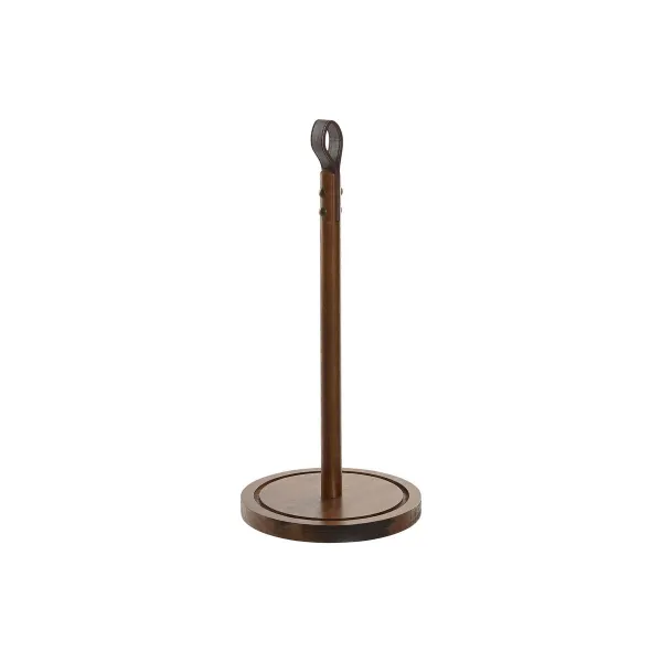 Kitchen Paper holder Home ESPRIT Natural Polyurethane Acacia 15 x 15 x 33 cm
