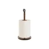Kitchen Paper holder Home ESPRIT Natural Polyurethane Acacia 15 x 15 x 33 cm