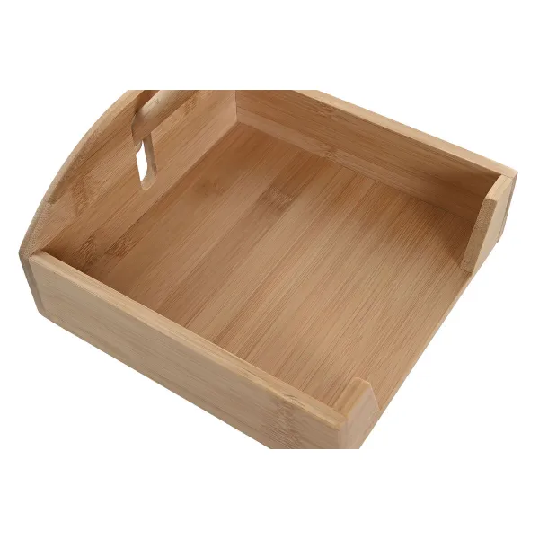 Коробка для салфеток Home ESPRIT Натуральный Бамбук 19 x 21 x 8,8 cm