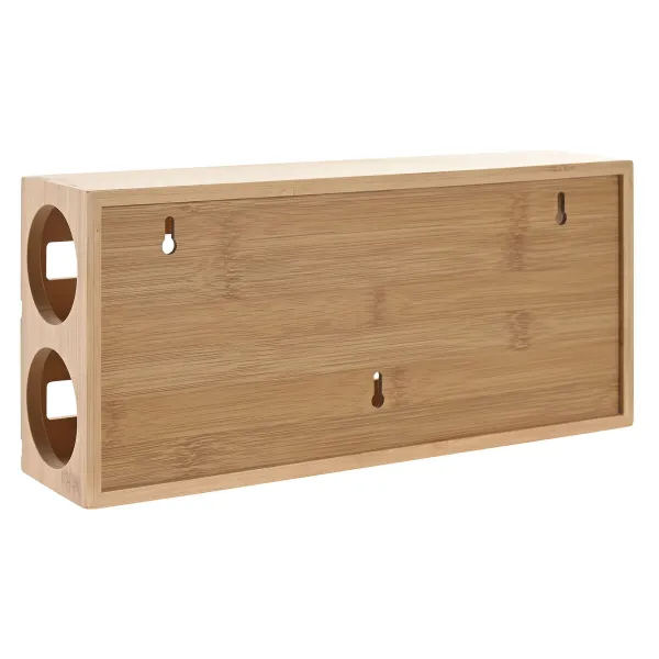 Держатель кухонной бумаги Home ESPRIT Натуральный Бамбук 33,5 x 7 x 14,5 cm