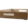 Padėklų rinkinys Home ESPRIT Balta Natūralus Mango mediena Medžio MDF 44 x 29 x 5 cm (2 vnt.)