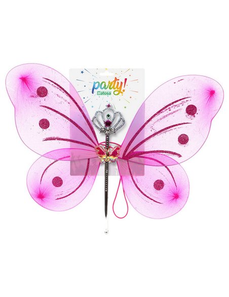 Fairy Wings 41 x 49 cm Fuchsia Purple Multicolour Fantasy