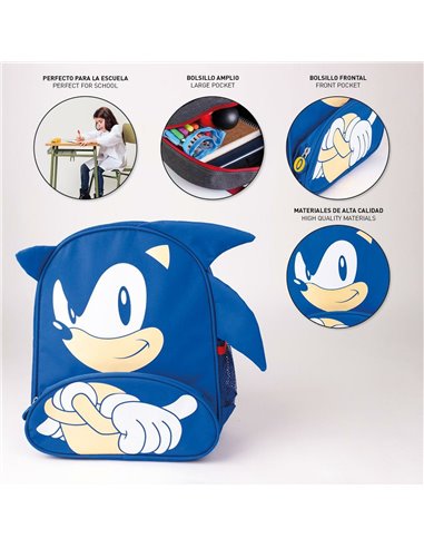 School Bag Sonic Blue 15,5 x 30 x 10 cm