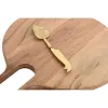 Разделочная доска Home ESPRIT Позолоченный Натуральный современный 30 x 40 x 1,5 cm (4 Предметы)