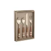 Stalo įrankiai Home ESPRIT Balta Sidabras Natūralus Nerūdijantis plienas Akacija 4,5 X 2 X 21 CM 16 Dalys