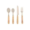 Stalo įrankiai Home ESPRIT Sidabras Natūralus Nerūdijantis plienas Rotangas 4,5 X 2 X 21 CM 16 Dalys