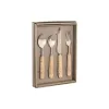 Cutlery Home ESPRIT Silver Natural Stainless steel Rattan 4,5 X 2 X 21 CM 16 Pieces