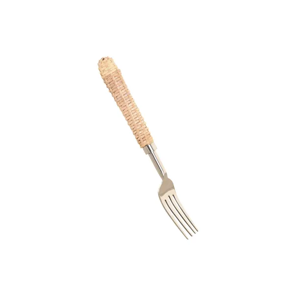Cutlery Home ESPRIT Silver Natural Stainless steel Rattan 4,5 X 2 X 21 CM 16 Pieces