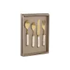 Stalo įrankiai Home ESPRIT Balta Auksinis Nerūdijantis plienas Perlamutras 4,5 X 2 X 21 CM 16 Dalys