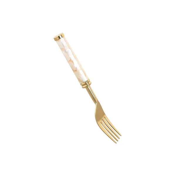 Столовые приборы Home ESPRIT Белый Позолоченный Нержавеющая сталь Перламутр 4,5 X 2 X 21 CM 16 Предметы