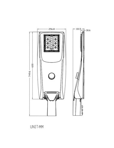 CE&RoHS integrated solar LED street light Luxeon 5050 IP66 grey