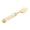 Stalo įrankiai Home ESPRIT Balta Auksinis Nerūdijantis plienas Perlamutras 4,5 X 2 X 21 CM 16 Dalys