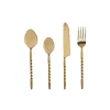 Galda piederumi Home ESPRIT Bronza Nerūsējošais tērauds 4,5 X 2 X 21 CM 16 Daudzums