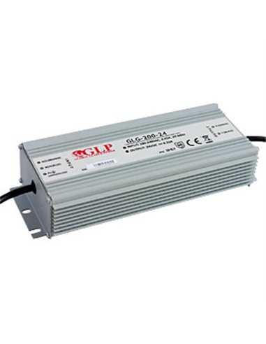 GLG-200-24 LED-Netzteil, 199,9 W, 24 V DC, 8,33 A, TÜV, IP67, CV+CC