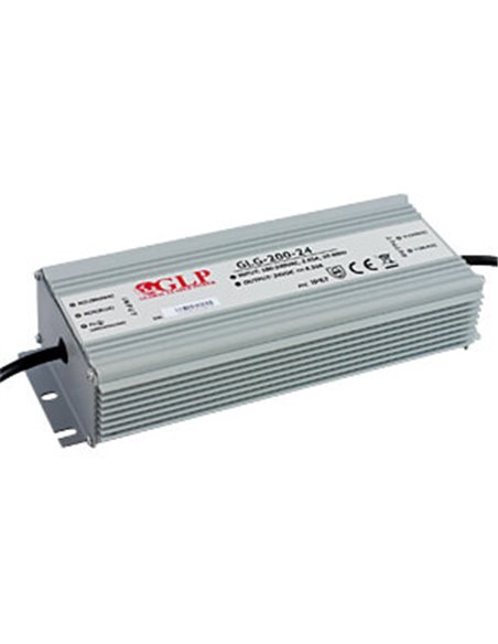 GLG-200-24 LED-Netzteil, 199,9 W, 24 V DC, 8,33 A, TÜV, IP67, CV+CC