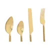 Galda piederumi Home ESPRIT Bronza Nerūsējošais tērauds 4,5 x 1,5 x 21 cm 16 Daudzums
