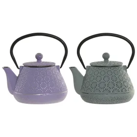 Teekannu Home ESPRIT Vihreä Ruostumaton teräs Rauta 600 ml (2 osaa)