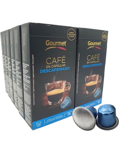 DESCAFEINADO GORMET COMPATIBLE NESPRESSO E/10 UD