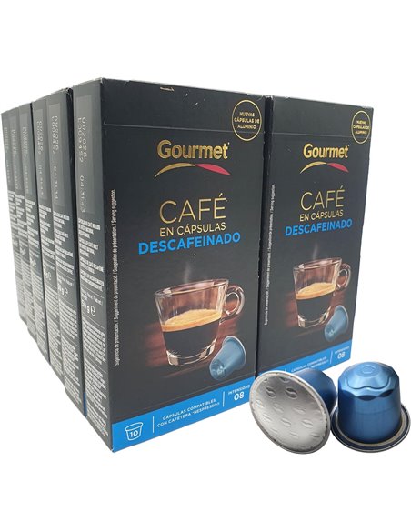 DESCAFEINADO GORMET COMPATIBLE NESPRESSO E/10 UD