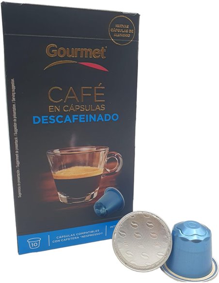 DESCAFEINADO GORMET COMPATIBLE NESPRESSO E/10 UD