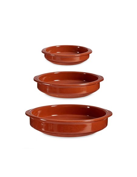 La Dehesa Clay 3 Pieces Set Casseroles Brown 16 cm