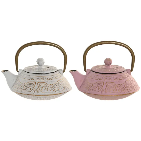 Чайник Home ESPRIT Белый Розовый Нержавеющая сталь Железо 400 ml (2 штук)