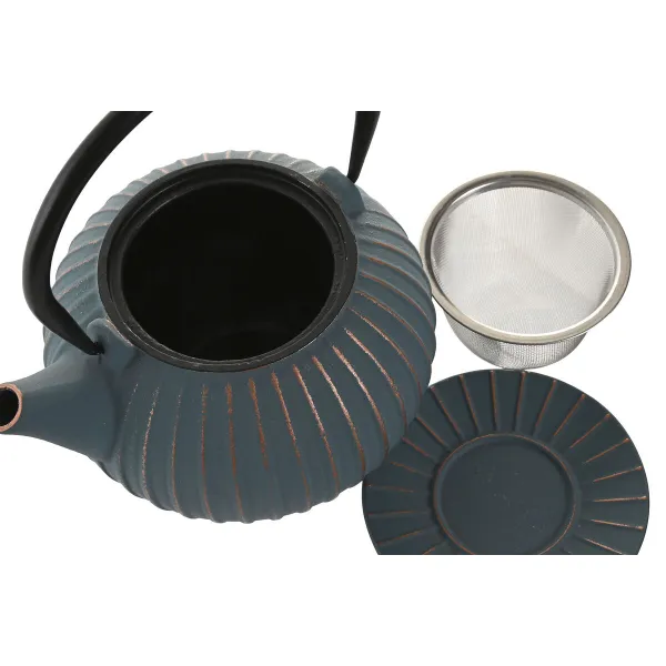 Teekannu Home ESPRIT Turkoosi Ruostumaton teräs Rauta 850 ml