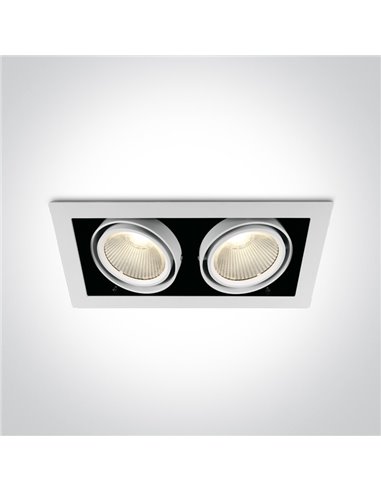 ONE Light | 51230/W/W WHITE COB LED 2x30W WW 38deg 230V