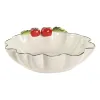 Salad Bowl Home ESPRIT White Red Green Stoneware