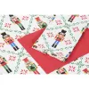 Prijuostė Home ESPRIT Balta Raudona Žalia Rusvai gelsva 60 x 0,2 x 80 cm (2 vnt.)