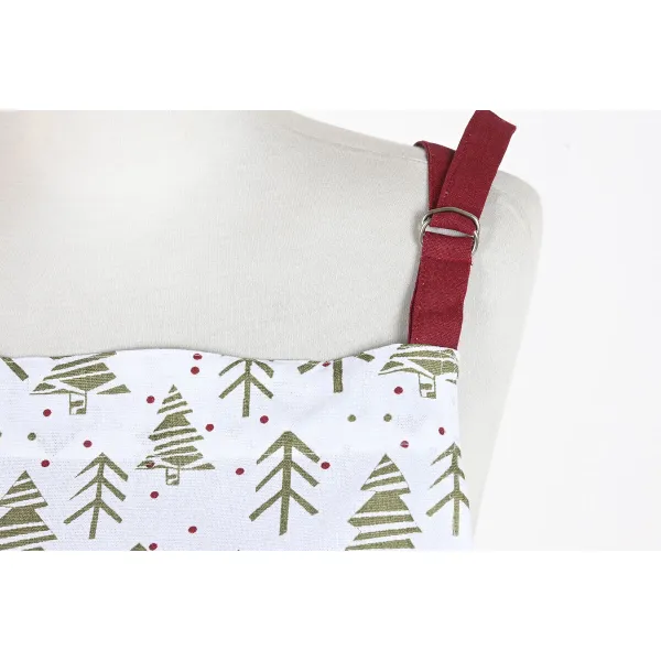 Esiliina Home ESPRIT Valkoinen Punainen Vihreä Beige 60 x 0,2 x 80 cm (2 osaa)
