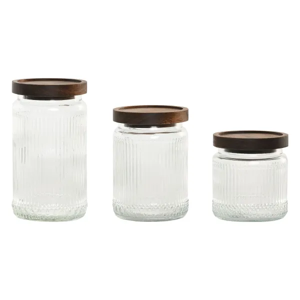 3 caurules Home ESPRIT Caurspīdīgs Dabisks 700 ml 1 L 3 Daudzums
