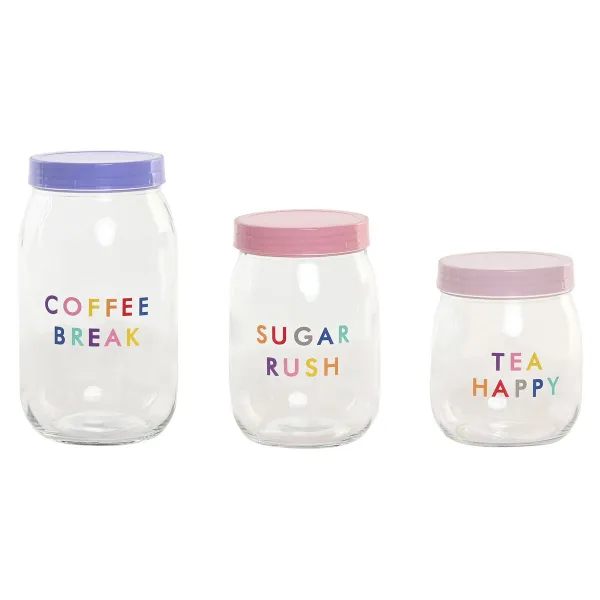 3 caurules Home ESPRIT Rozā Ceriņš Moderns 1 L 1,5 L 3 Daudzums
