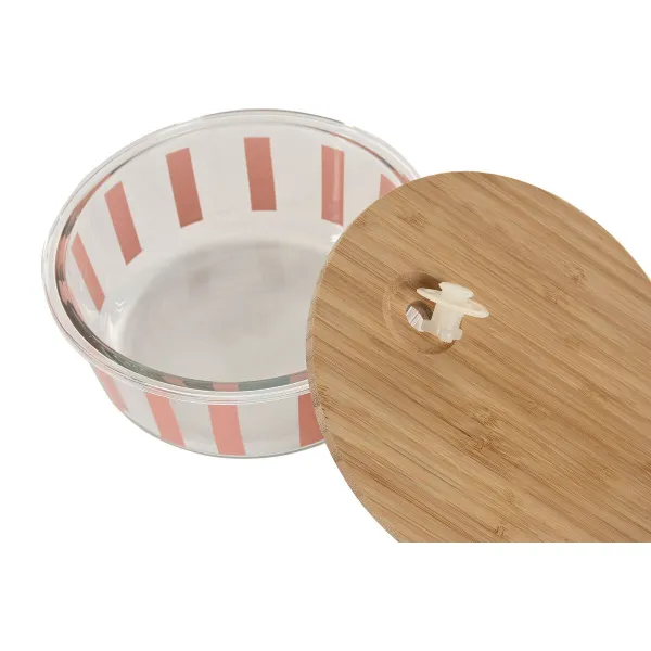 Padažinė Home ESPRIT Geltona Žalia Koralas Stiklas Borosilikatinis stiklas Dryžiai Šiuolaikiškas 900 ml