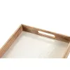 Paplāte Home ESPRIT Balts Dabisks Mango koks 43,5 X 27 X 4,5 CM