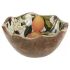 Snack Kulho Home ESPRIT Monivärinen Mangopuu Lakattu 15 x 15 x 6,5 cm