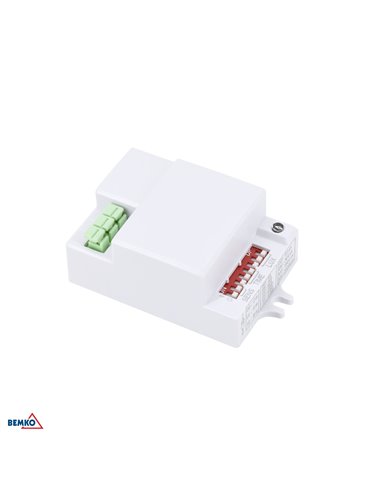 MICROWAVE SENSOR WHITE 500W 360* IP20 DIP-SWITCH