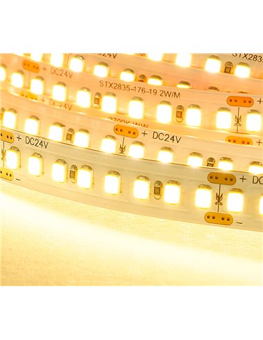 Flexible led strip 19.2w/m DC24V WW 