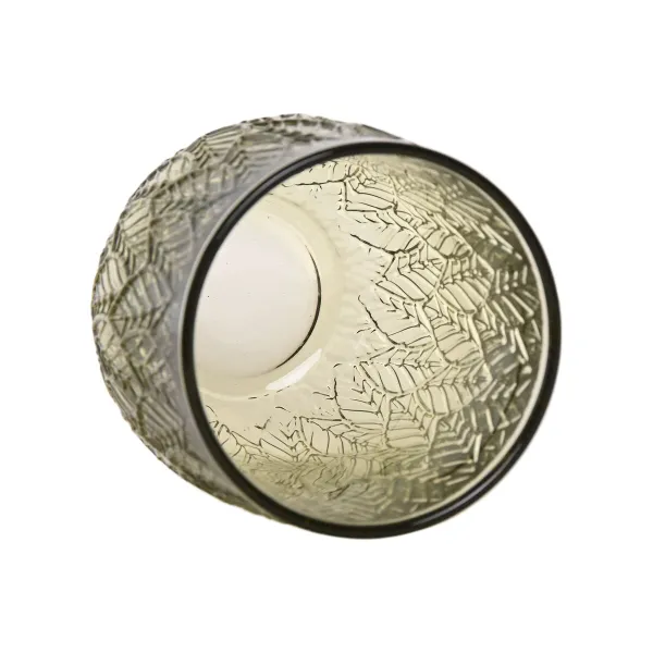 Набор стаканов Home ESPRIT Зеленый Стеклянный С облегчением 360 ml (6 штук)
