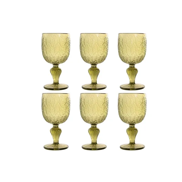 Набор рюмок Home ESPRIT Зеленый Стеклянный 250 ml (6 штук)