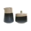 Maitokannu ja sokerikulho Home ESPRIT Sininen Harmaa Posliini 250 ml 9 X 9 X 8,4 cm 2 Kappaletta