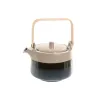 Teapot Home ESPRIT Blue Grey Bamboo Porcelain 1 L