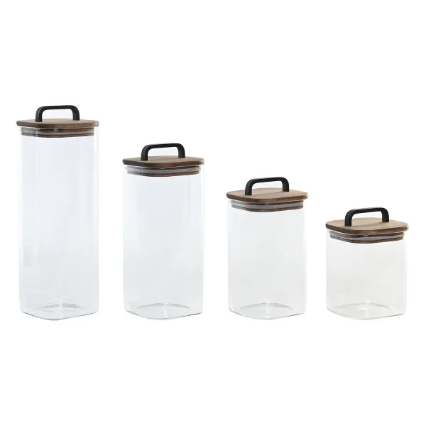 4 caurules Home ESPRIT Caurspīdīgs Dabisks 4 Daudzums
